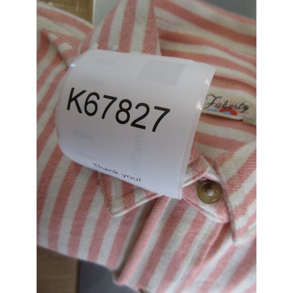 Faherty Top XS Shirt Striped Button Down Stretch Classic Pockets * - Picture 11 of 11